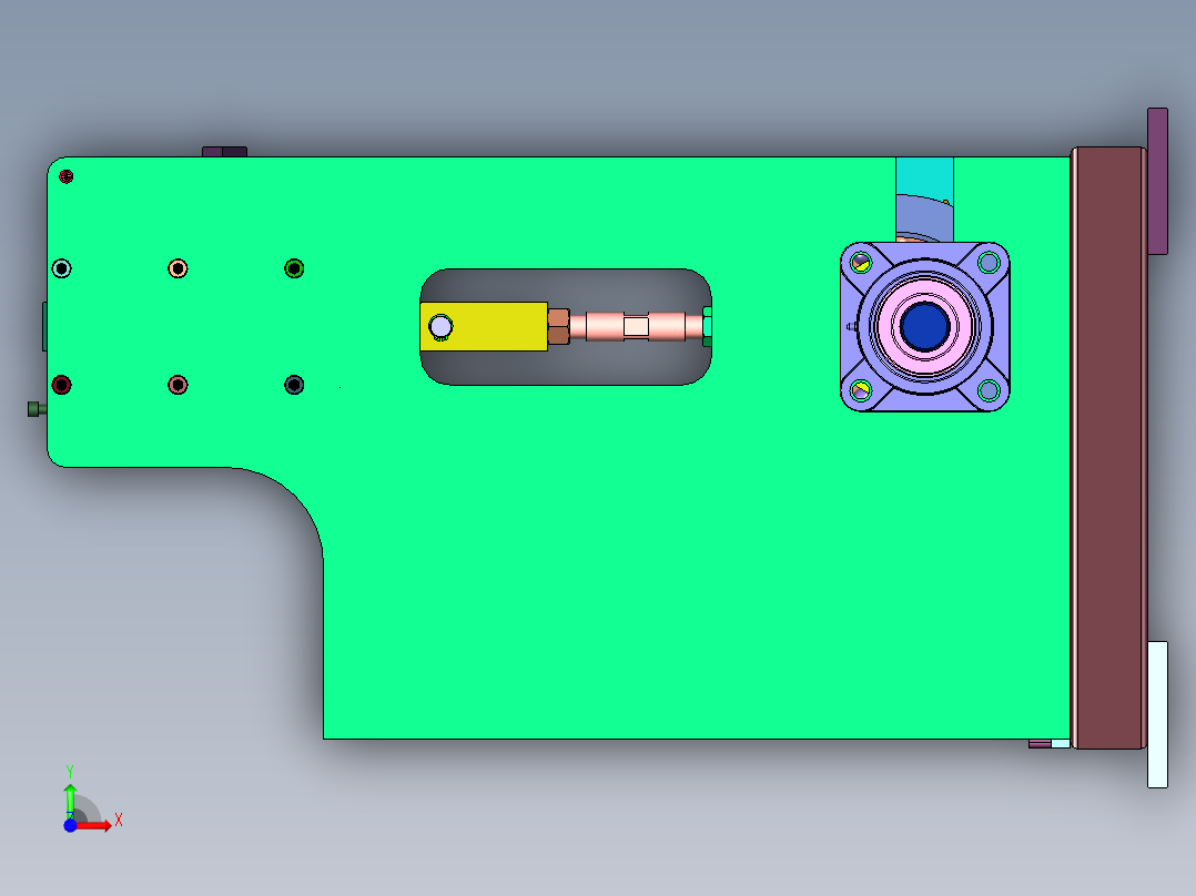 小型电动裁板机前视图