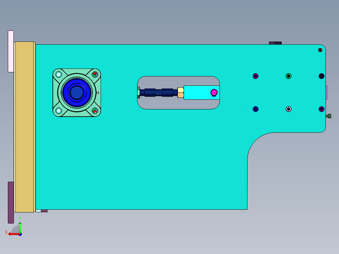 小型电动裁板机后视图