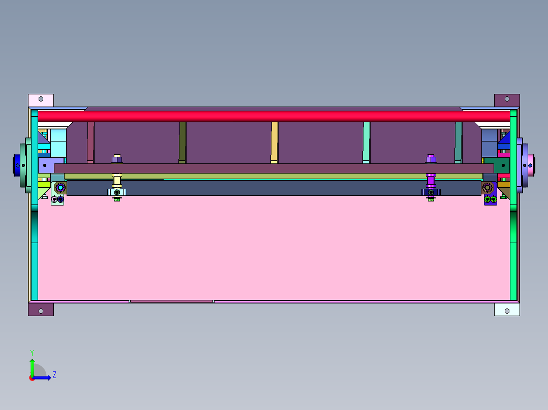 小型电动裁板机左视图