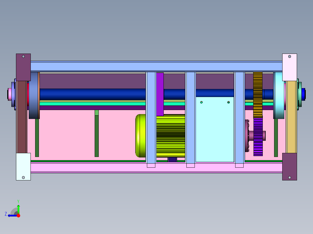 小型电动裁板机右视图