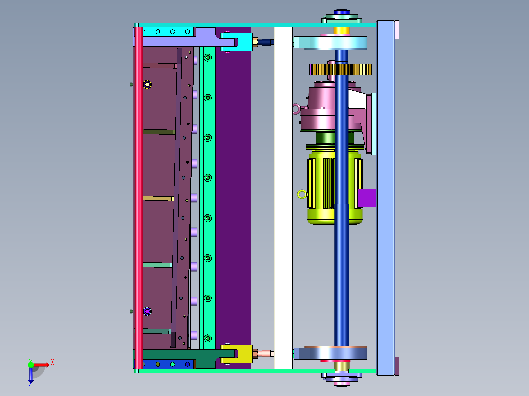 小型电动裁板机俯视图