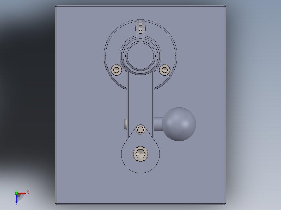 小型手动冲床俯视图