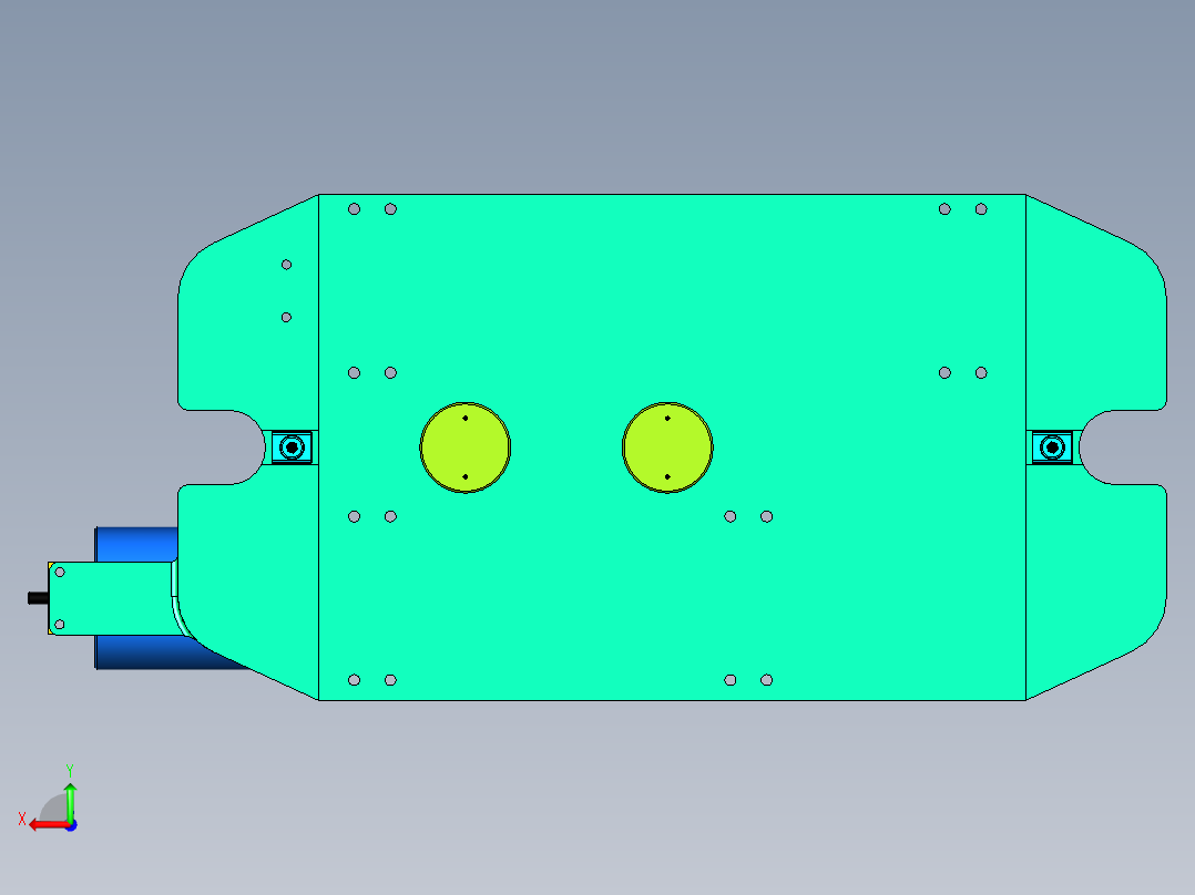 套筒铣双槽液压夹具后视图