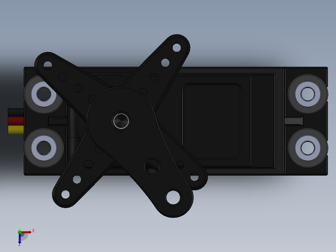 舵机(101)俯视图