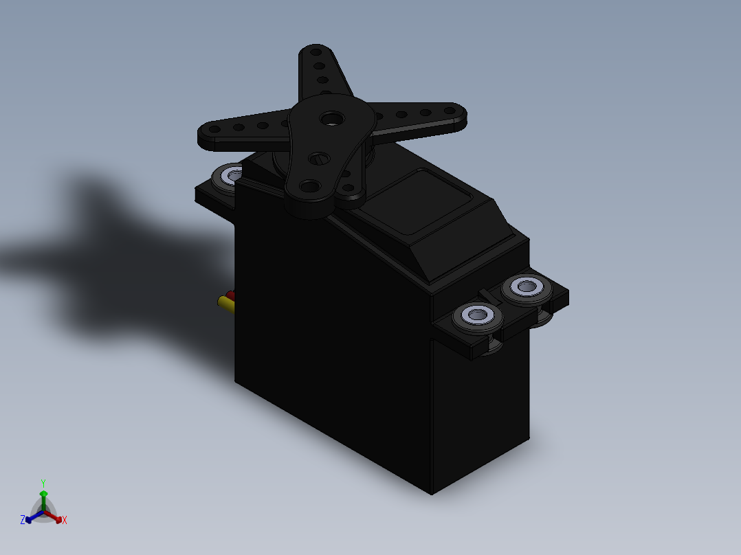 舵机(101)正等轴测图
