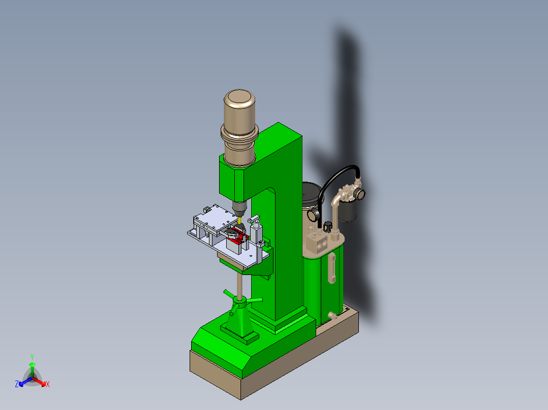A3004122-铆接夹具正等轴测图