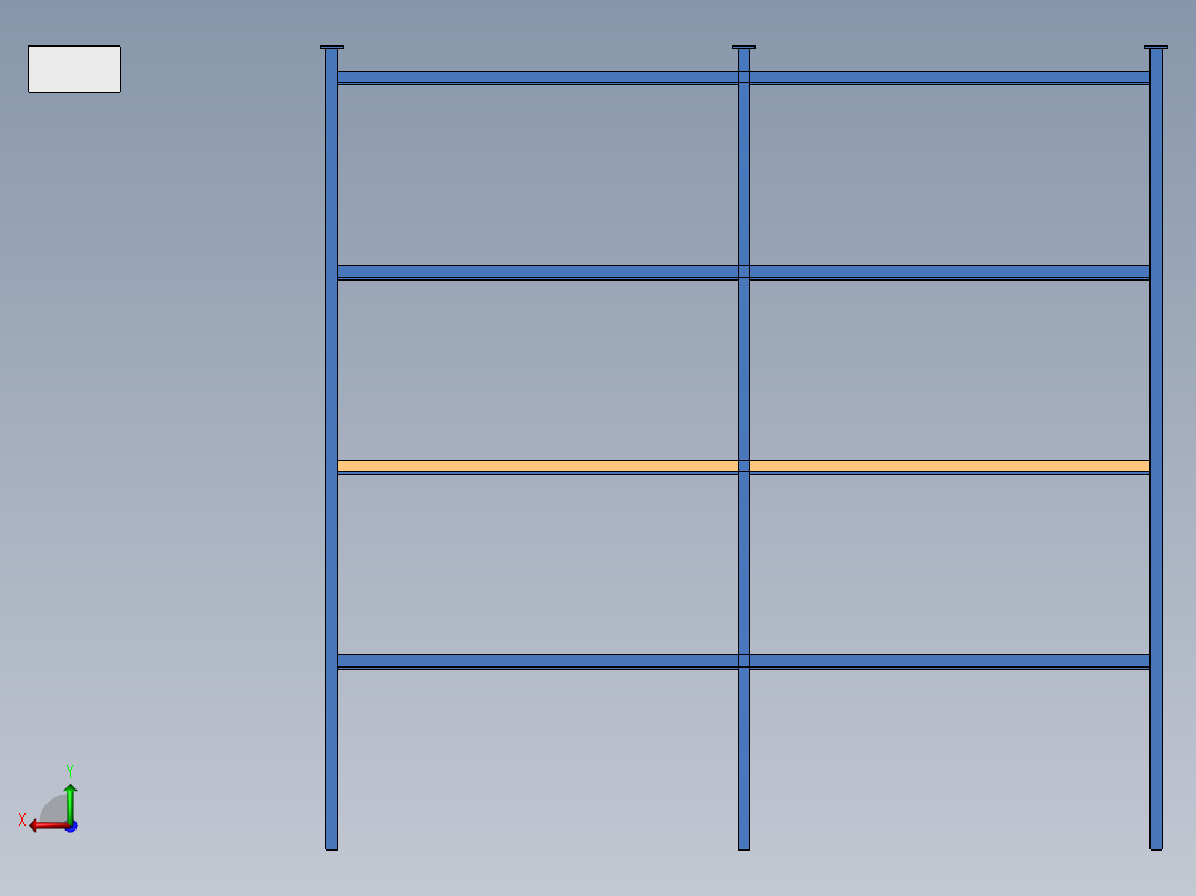 货架、自动化立体仓库后视图