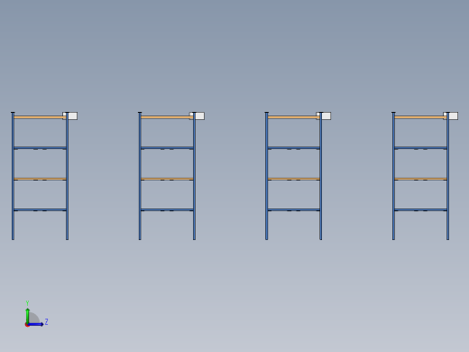 货架、自动化立体仓库左视缩略图
