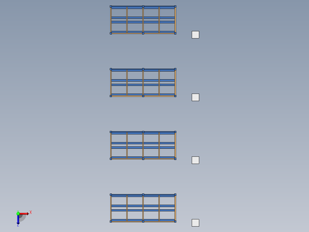 货架、自动化立体仓库俯视图