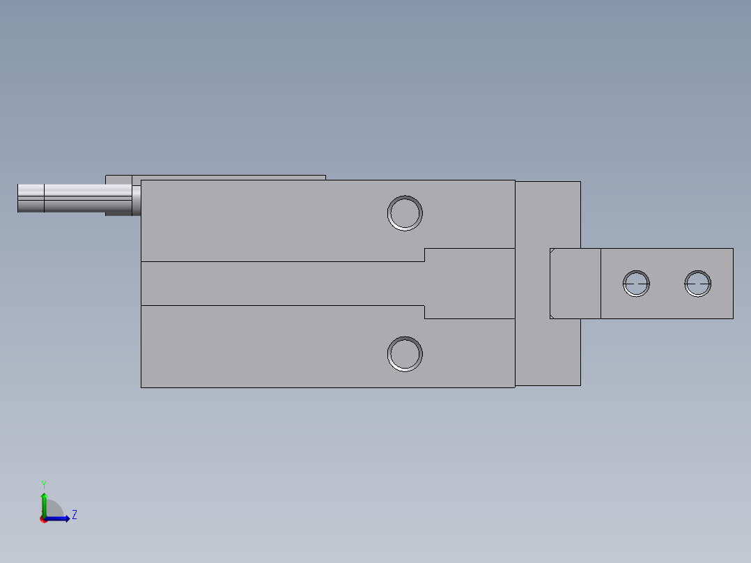 气缸MHZ2-16D-M9BL左视图