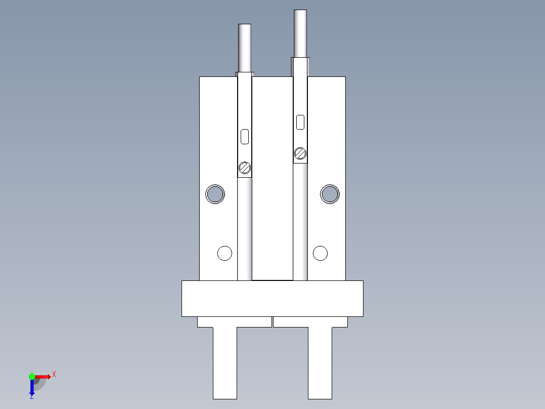 气缸MHZ2-16D-M9BL俯视图