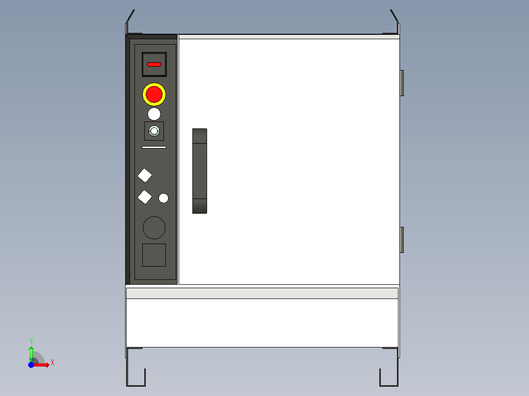 飞机风洞实验模拟前视图