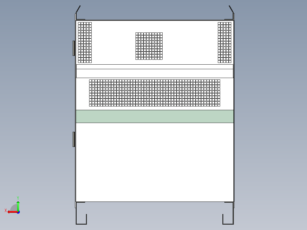 飞机风洞实验模拟后视图