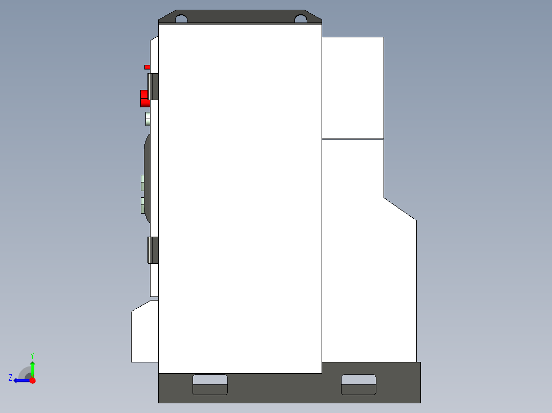 飞机风洞实验模拟右视图