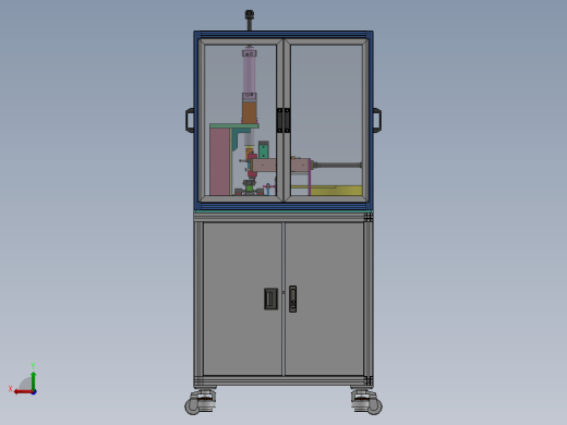 转子硅钢片磁铁钢套压装机后视缩略图