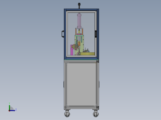 转子硅钢片磁铁钢套压装机左视缩略图