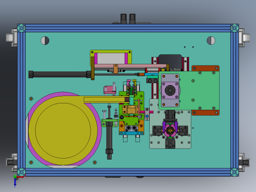 转子硅钢片磁铁钢套压装机俯视缩略图