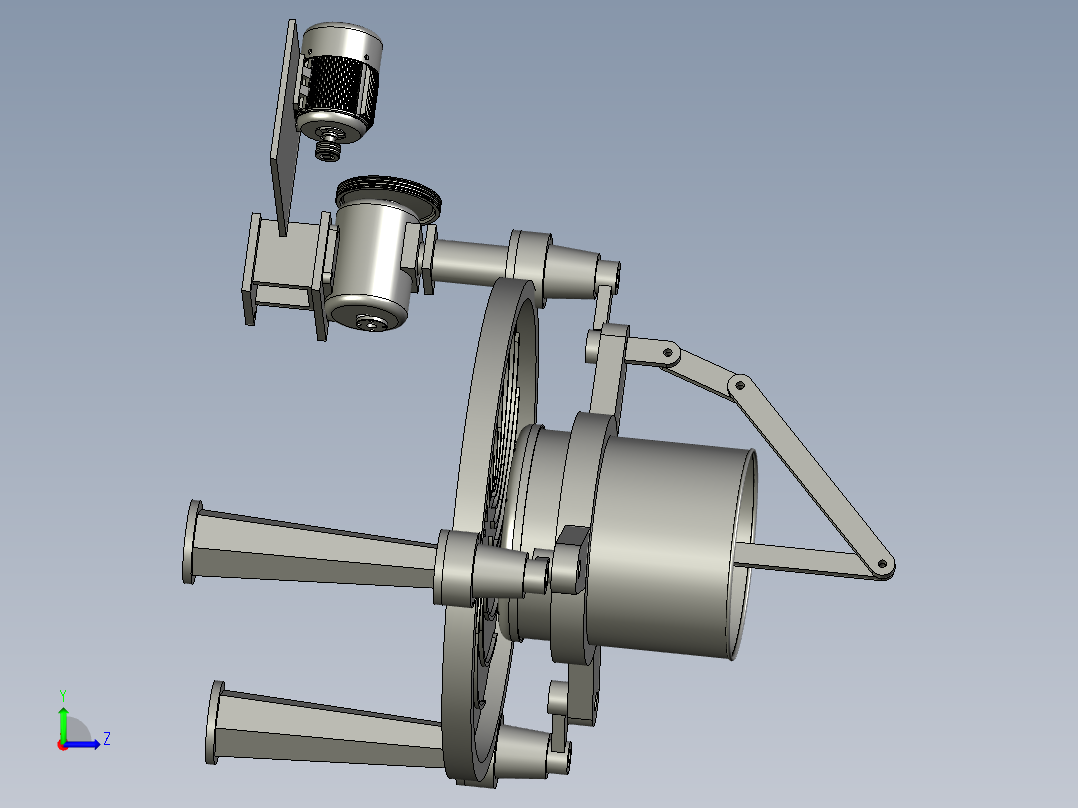 全自动磨茶叶机制茶机左视图