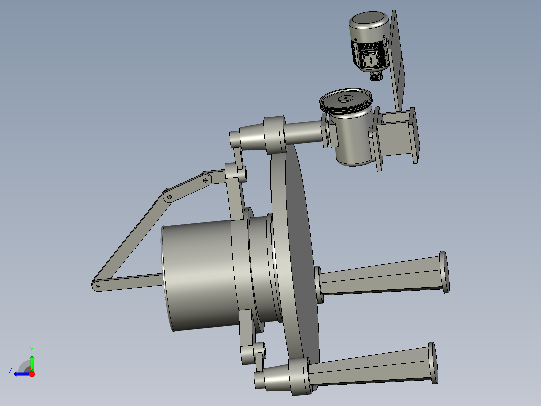 全自动磨茶叶机制茶机右视图