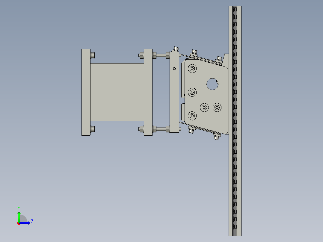 A6平震送弹片X2左视图
