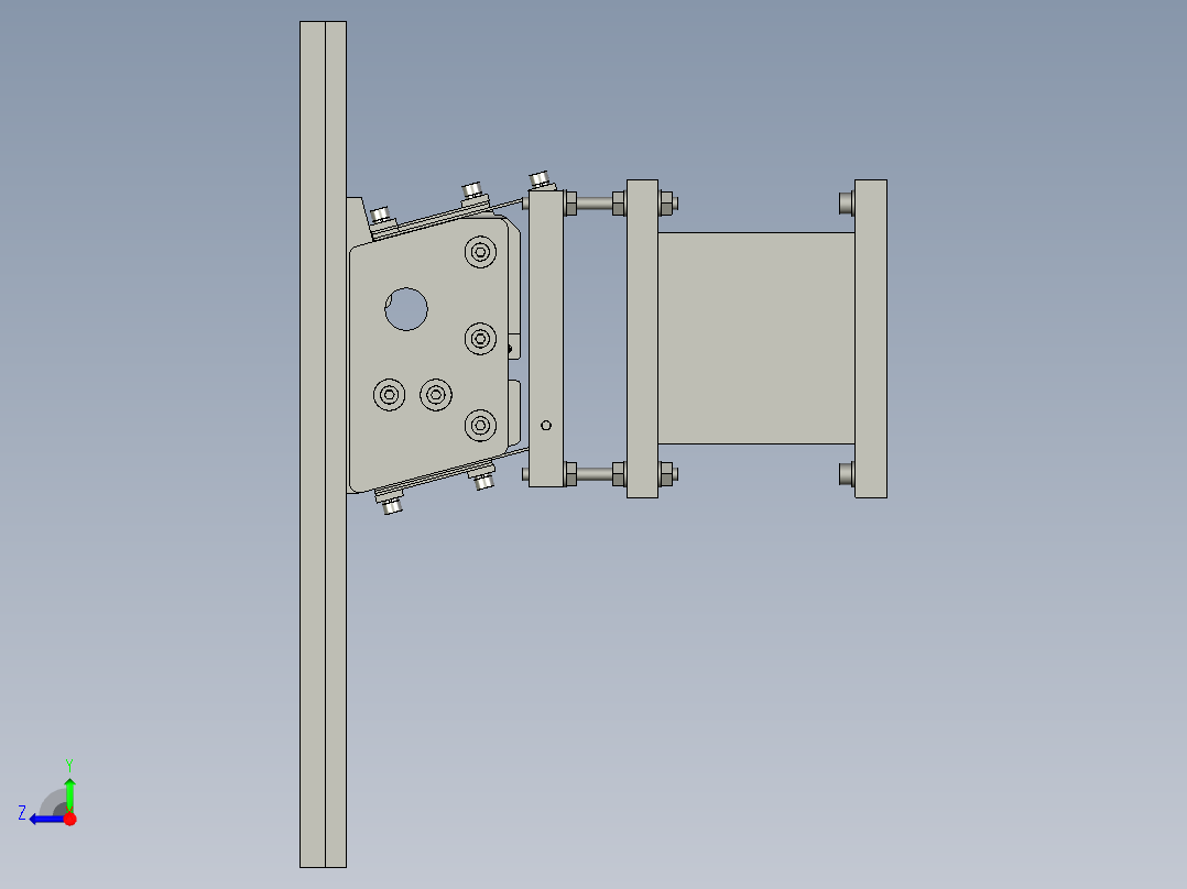 A6平震送弹片X2右视图