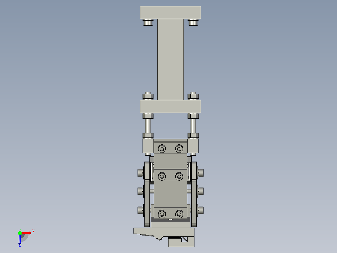 A6平震送弹片X2俯视图