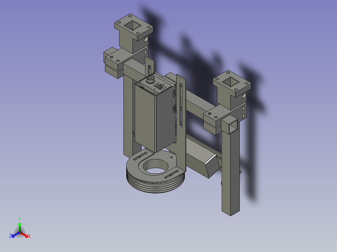 工业相机与光源应用设计主视图