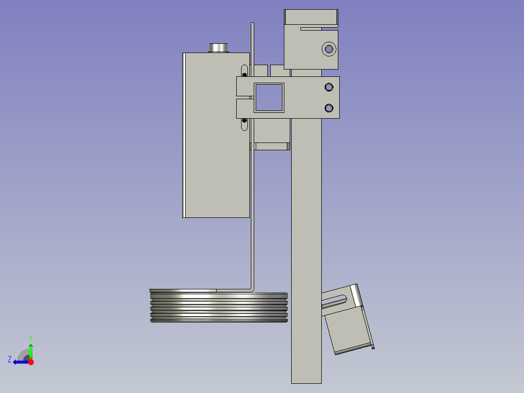 工业相机与光源应用设计右视图