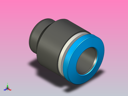 快插接头QSC-10正等轴测缩略图