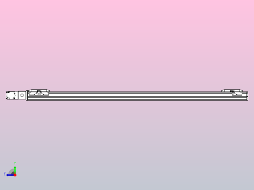 皮带直线轴双滑块型TPA-GCBS-50-P42-L450-QL-M10-N3右视缩略图