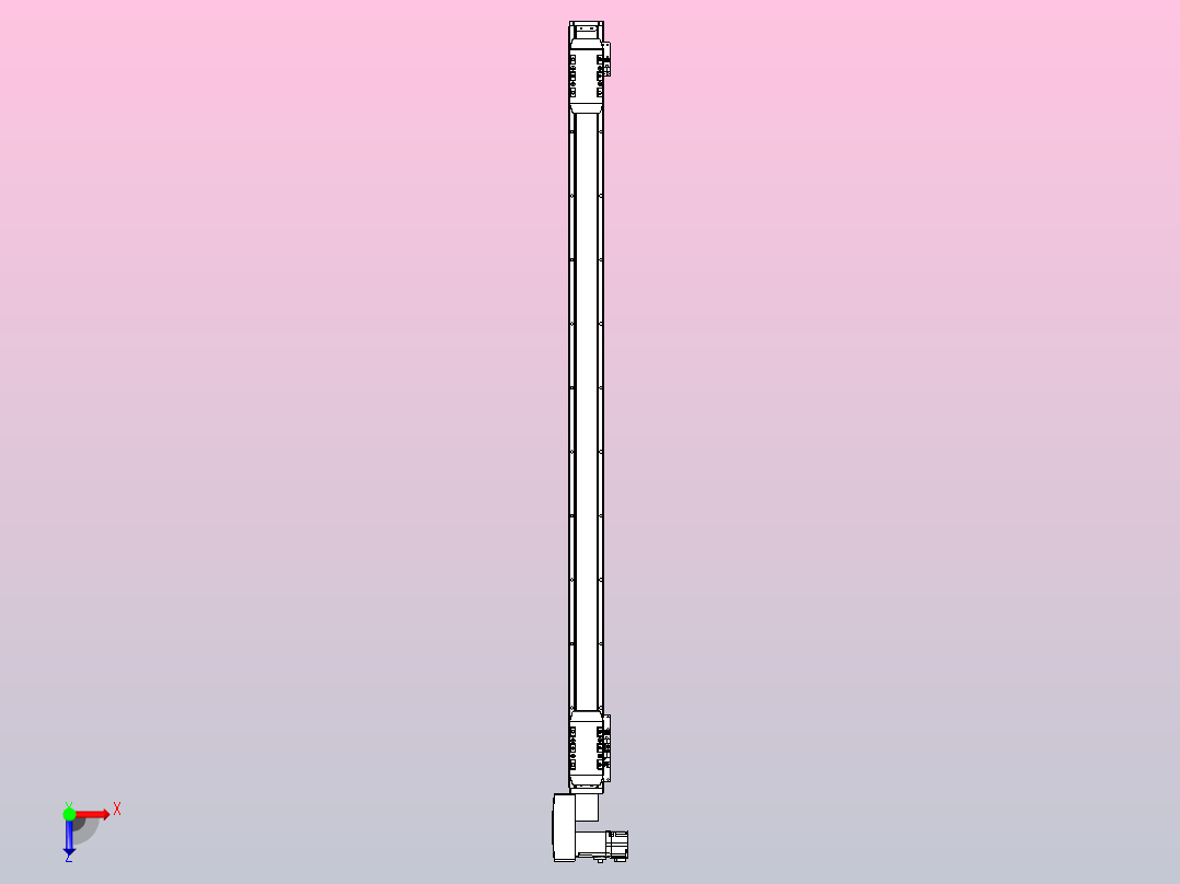 皮带直线轴双滑块型TPA-GCBS-50-P42-L450-QL-M10-N3俯视图