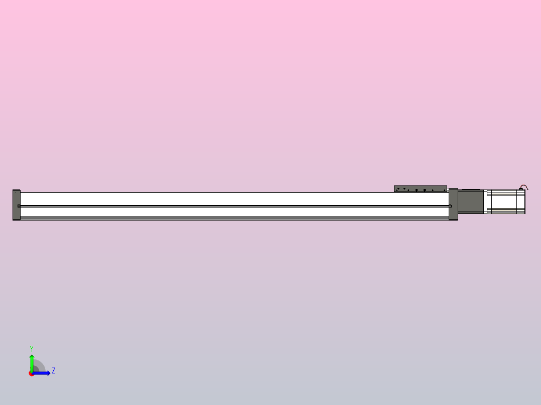 FSL80 直线模组[FSL80-E900-10C7-BC-B57]左视图