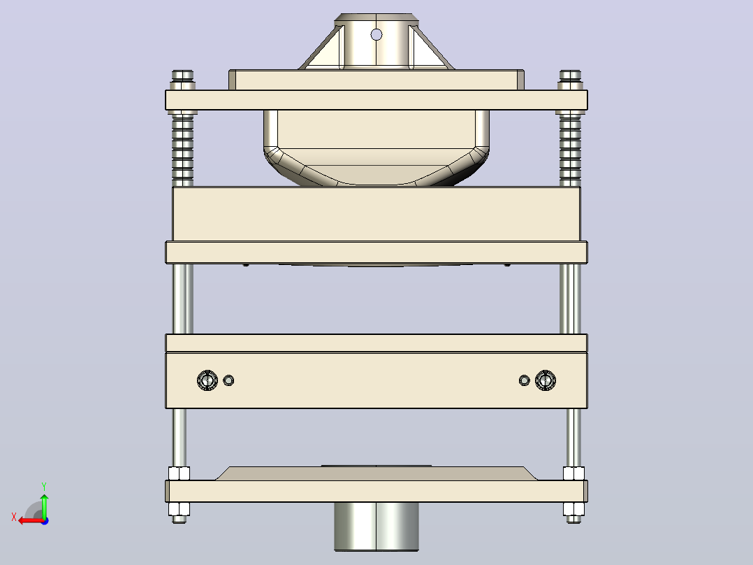 深冲压工具后视图