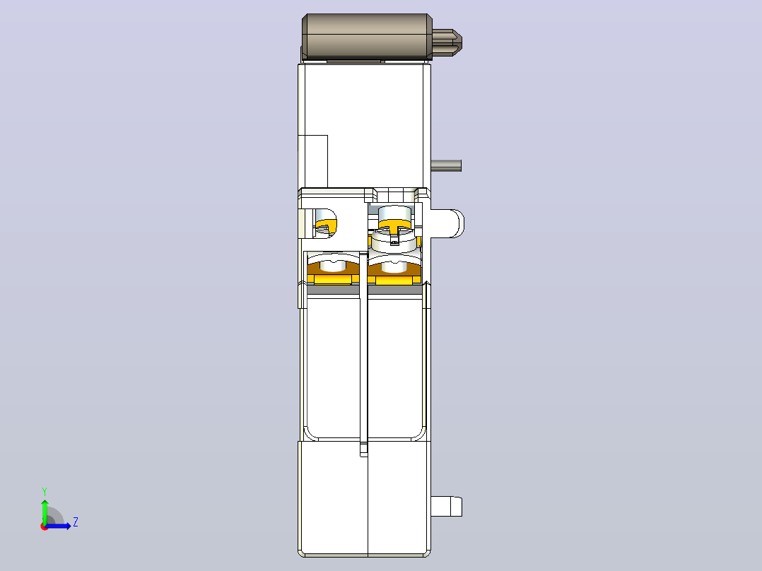 OUVT-B5欠压脱扣器三维模型202404左视图