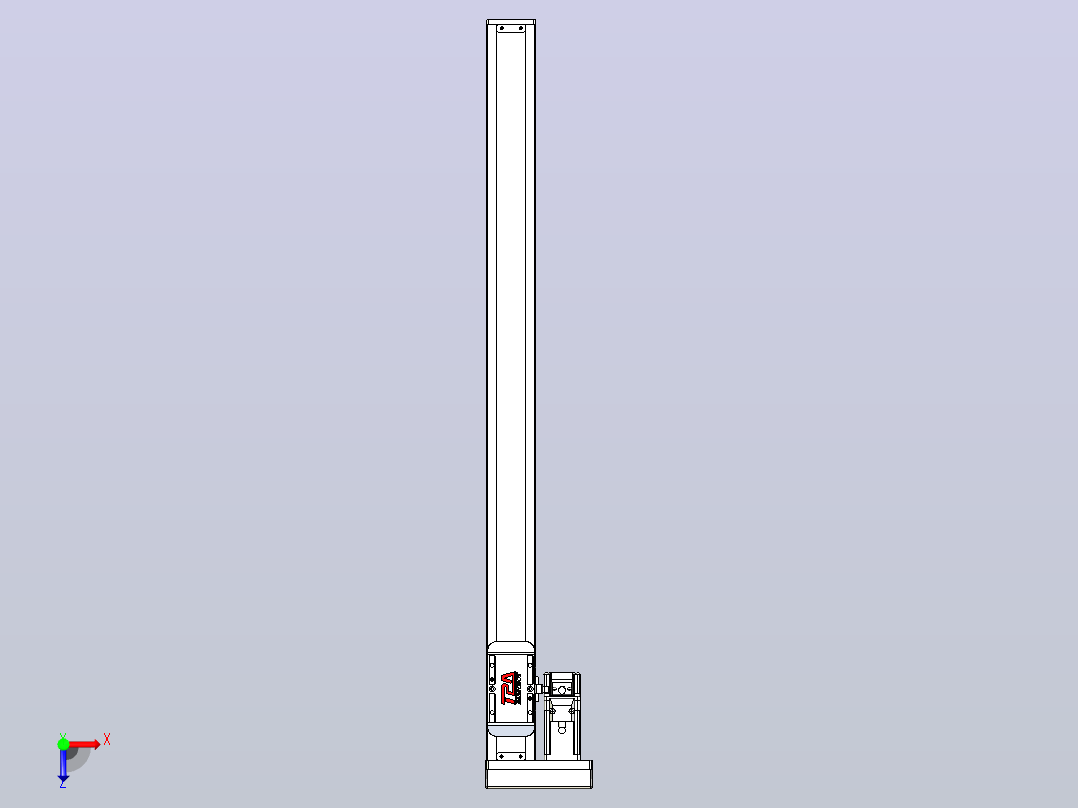 滚珠丝杠直线轴带导轨全封闭TPA-HCR-50S-1210C-L620-MR-Y-P10-N3俯视图