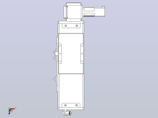 MCB10无尘皮带滑台[MCB10-L32-100-RU-100W-C3]俯视缩略图