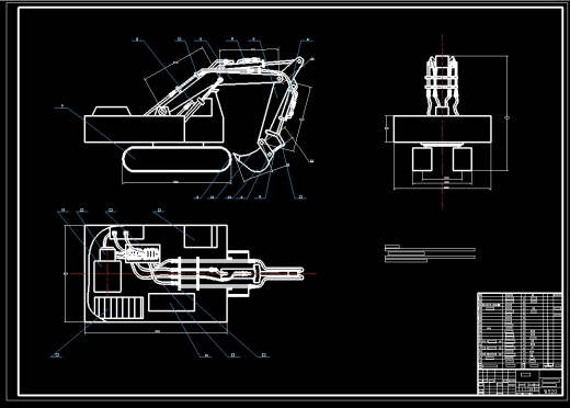 履带式液压挖掘机CAD+说明书缩略图