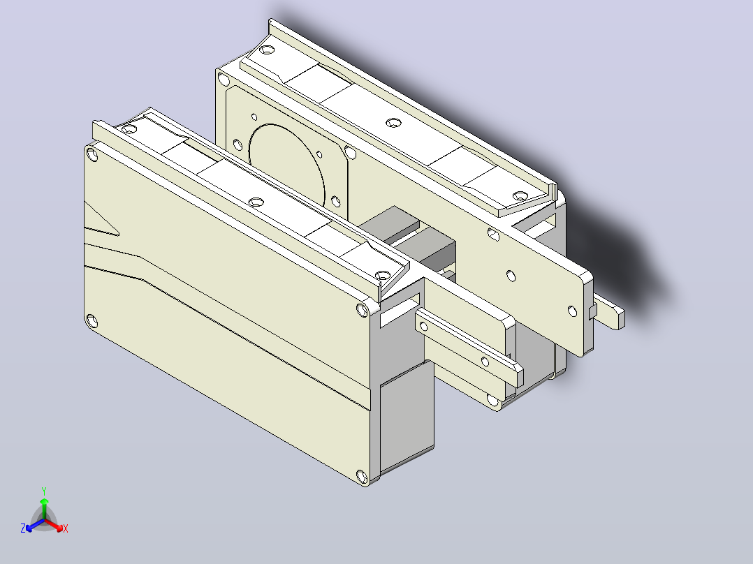 MK1HW-W160-C1片基带尾部装置正等轴测图