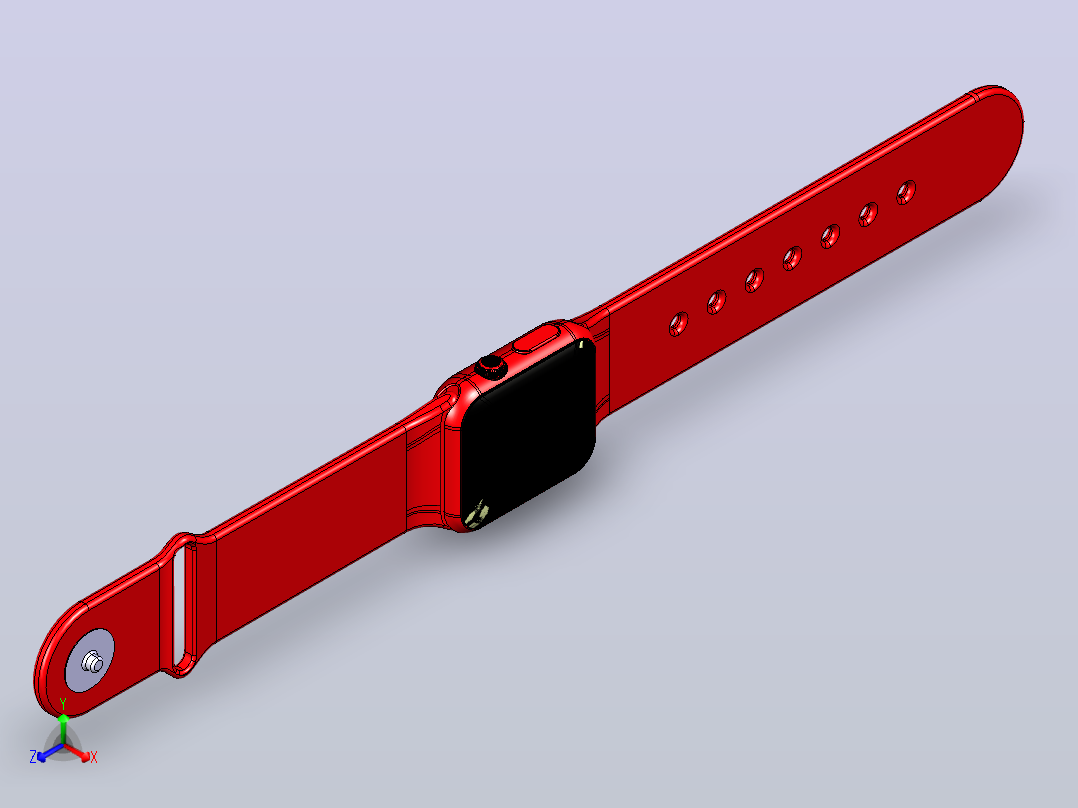 Apple Watch Series  毫米产品红色主视图