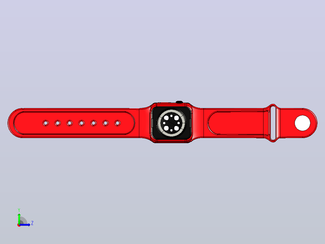 Apple Watch Series  毫米产品红色左视图
