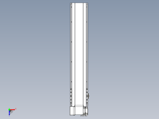 皮带直线轴半封闭可选导轨TPA-HNB-175D-140-L750-LP-C-P75-N3俯视缩略图