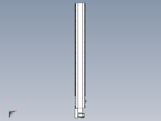 皮带直线轴半封闭可选导轨TPA-HNB-202D-140-L1650-ML-C-P75-N3俯视缩略图