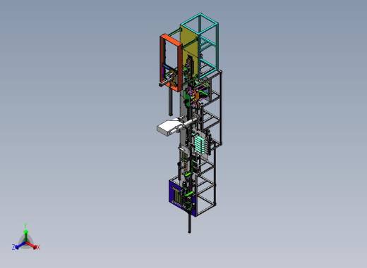 6V4后段电池流水线正等轴测缩略图