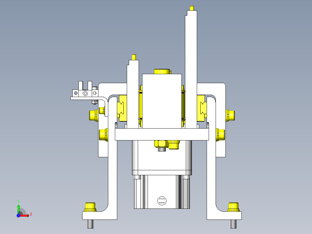 滑台穿梭传送机构前视图