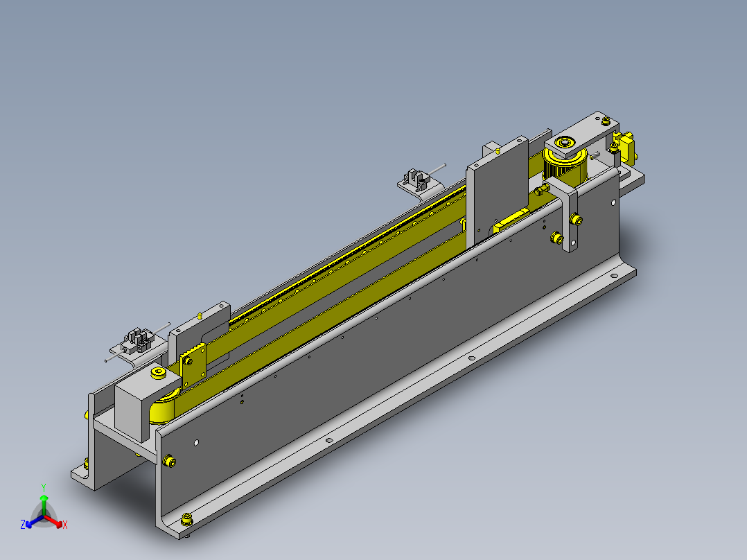 滑台穿梭传送机构正等轴测图