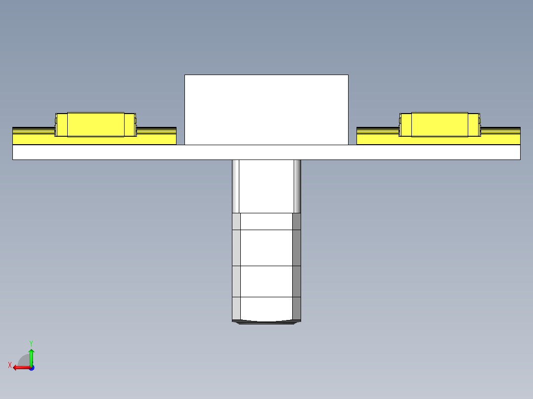 可调节支承负载的夹头机构后视图