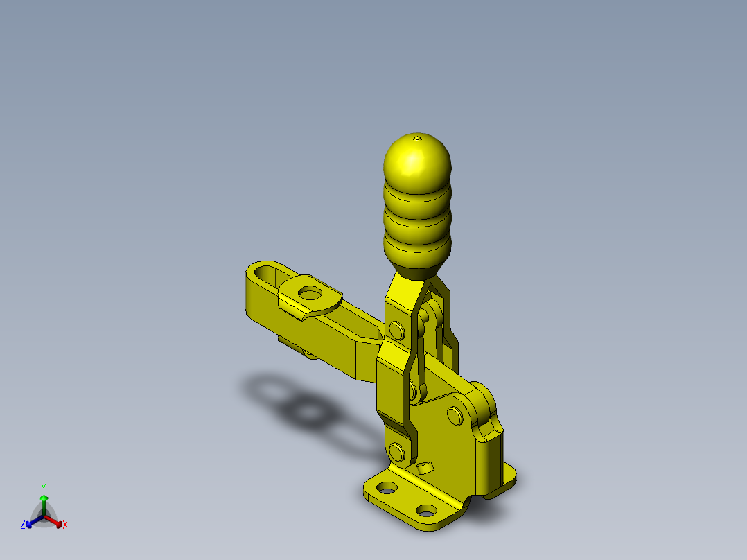 流量检查夹具正等轴测图