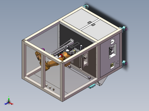 触摸板外观及尺寸检测机sw17可编辑正等轴测缩略图
