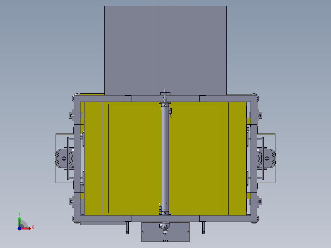 真空成型机3D图纸 F341前视图
