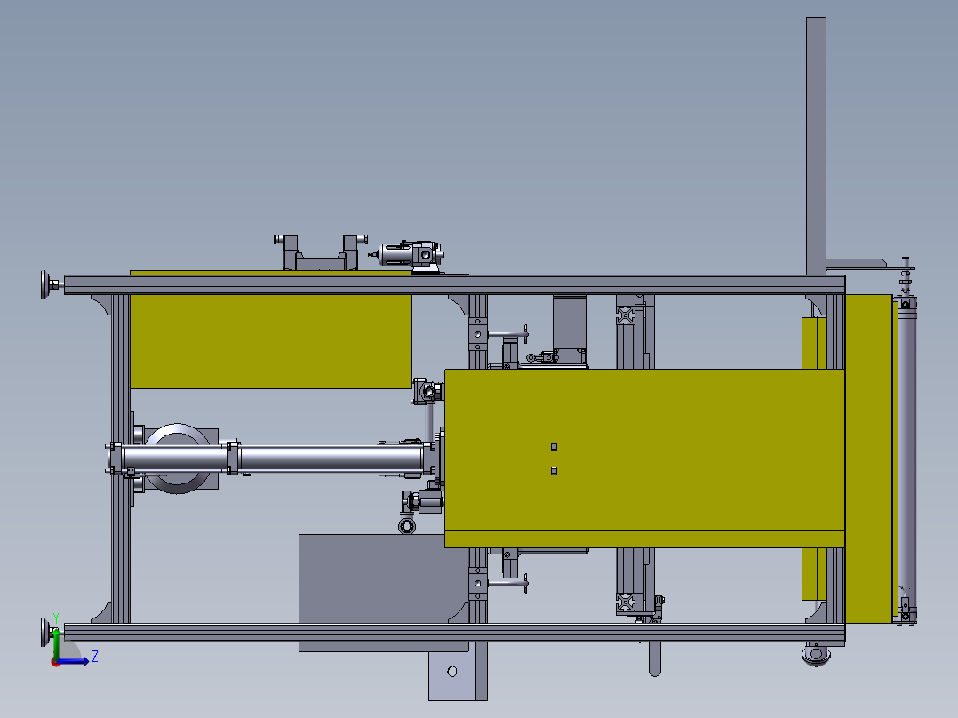 真空成型机3D图纸 F341左视图